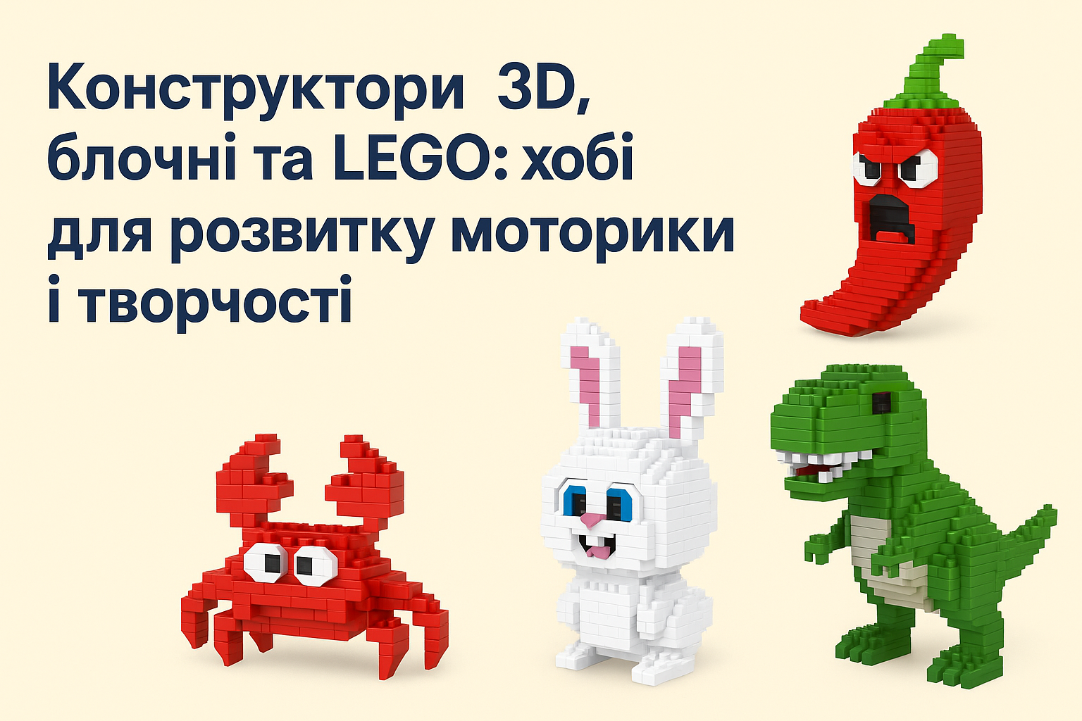 3D і блочні конструктори (LEGO): творчість, медитація та задоволення для всієї родини