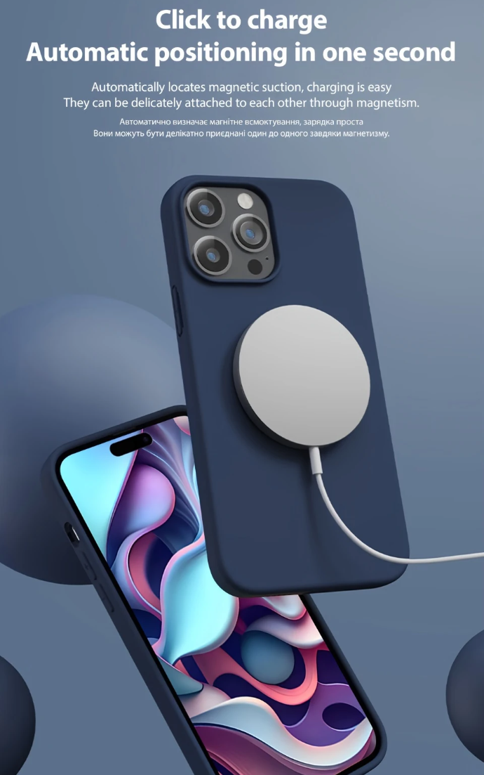 Силіконовий чохол Soft Touch з MagSafe для iPhone