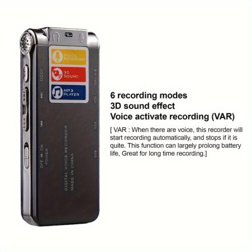 Цифровий диктофон з екраном і кнопками управління