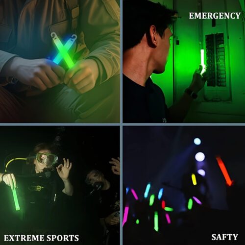 Флуоресцентна світлова паличка 15 см із гачком для кемпінгу, вечірок і надзвичайних ситуацій