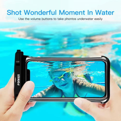 Водонепроникний чохол для смартфона з прозорим корпусом і ремінцем FONKEN