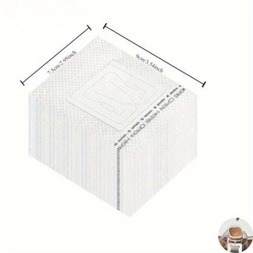 Одноразові паперові фільтр пакети для кави з ручками 50 штук