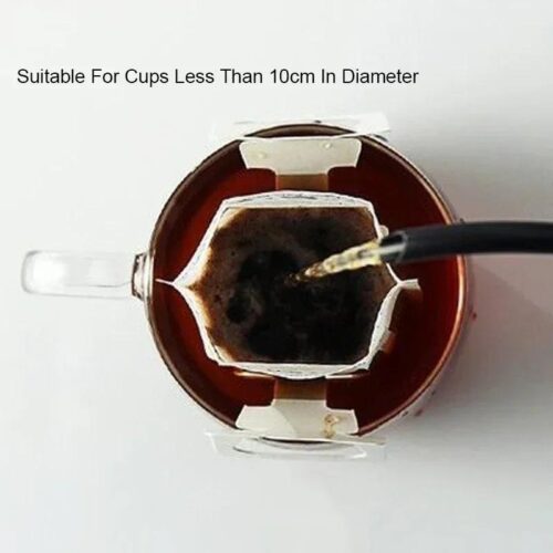 Одноразові паперові фільтр пакети для кави з ручками 50 штук