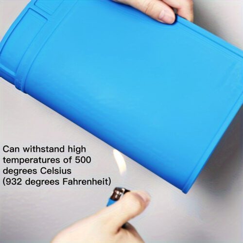 Силіконовий термостійкий килимок для паяння з відсіками та магнітними зонами