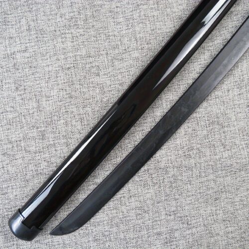 Тренувальний бокен-катана з чорного нейлону для бойових мистецтв і косплею