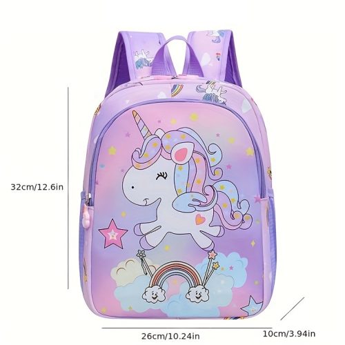 Дитячий рюкзак для дівчаток з малюнком Єдинорога Рожевий