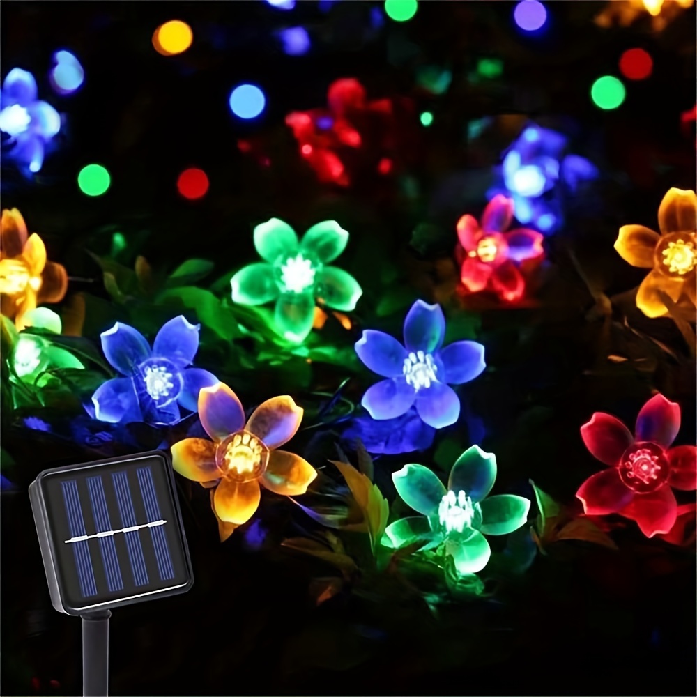 Гірлянда на сонячній батареї Сакура 5 м. RGB світіння