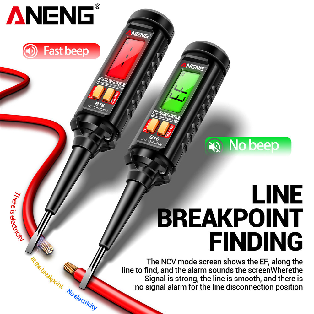 Цифровий безконтактний тестер викрутка ANENG B16