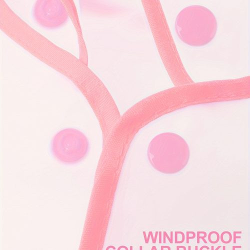 Дитячий дощовик на дівчинку 2-3 роки Прозоро-Рожевий