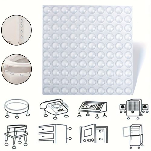 Клейкі силіконові кружечки бампери діаметром 6 мм. 100 шт.